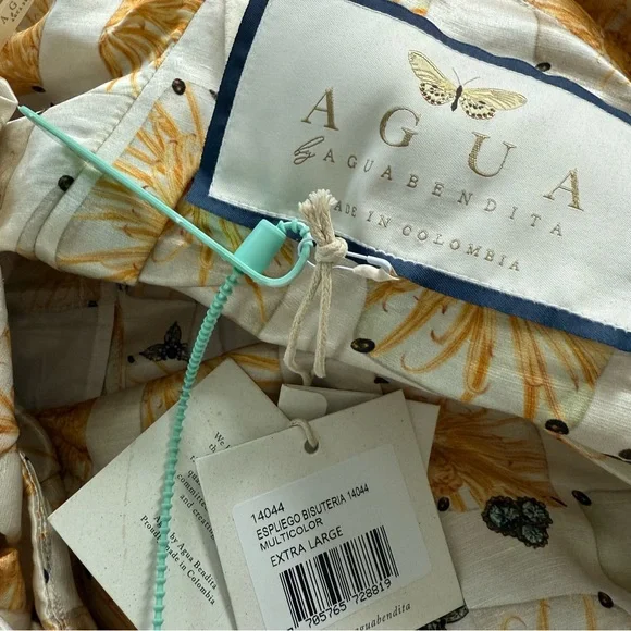 knee length dresses for ladies Agua by Agua Bendita Bisuteria Linen & Silk-Blend Maxi Dress main image 0